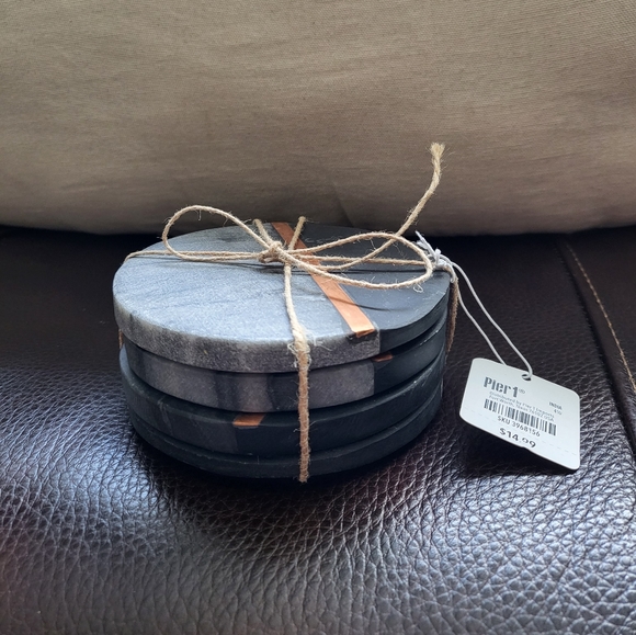 Pier 1 set of 4 new granite coasters - Picture 2 of 5